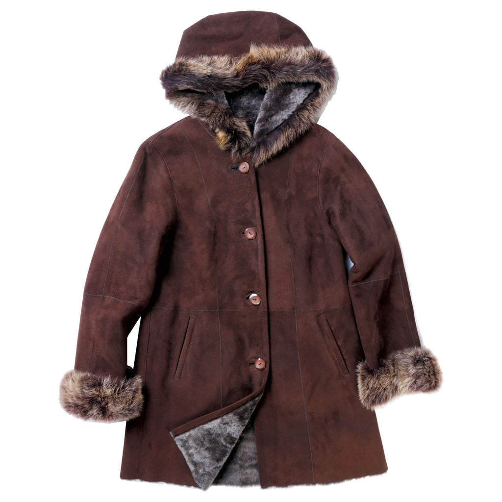 Garnet Shearling Coat