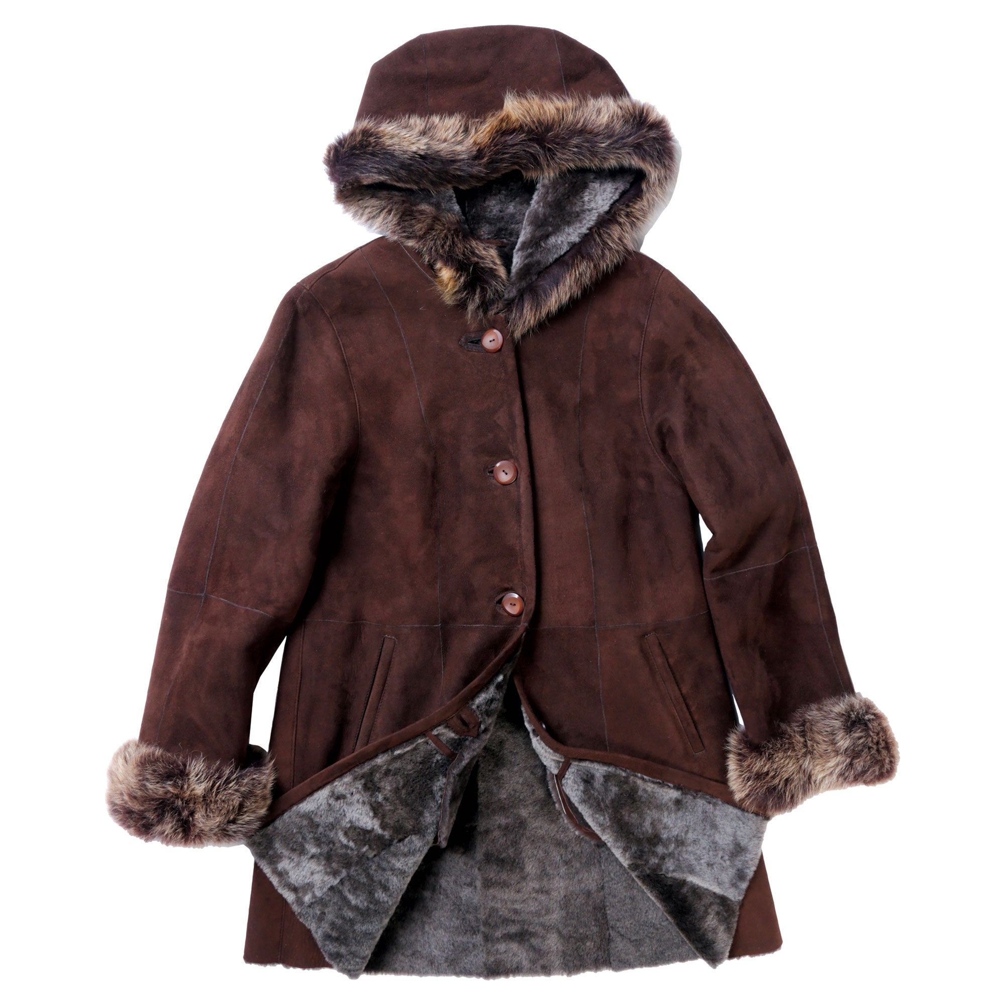 Garnet Shearling Coat