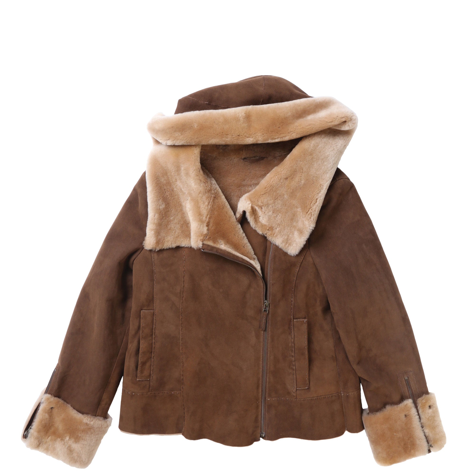 Sheila Shearling Jacket w/hood