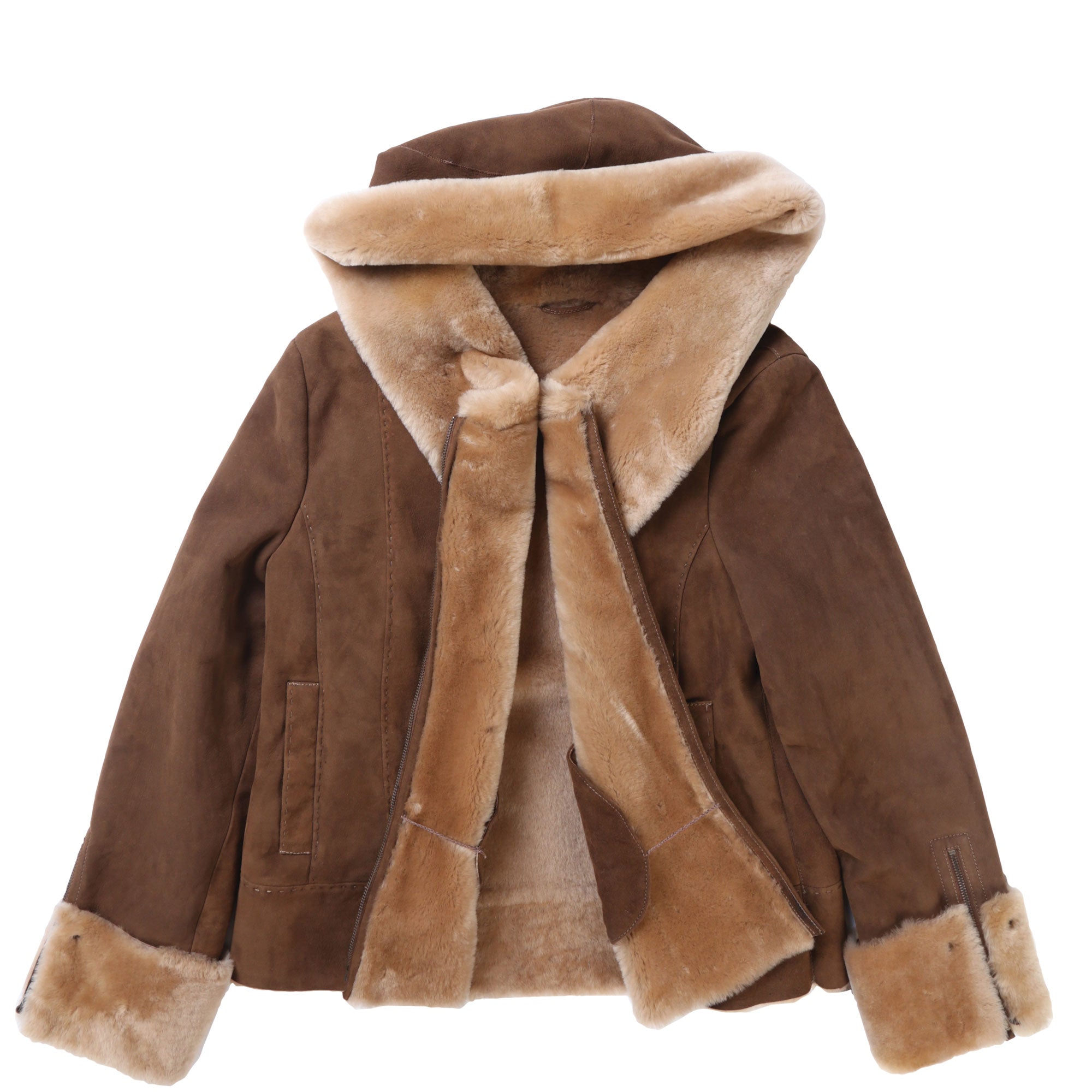 Sheila Shearling Jacket w/hood